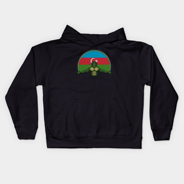 Gator Azerbaijan Kids Hoodie by RampArt